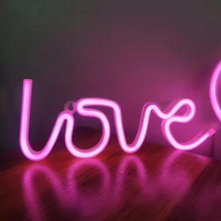 Nápis Love Led Neonové Světlo