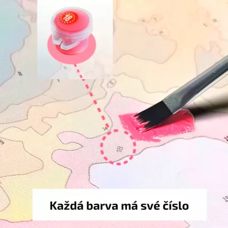 Malování Podle čísel Očíslované Barvy I Plátno